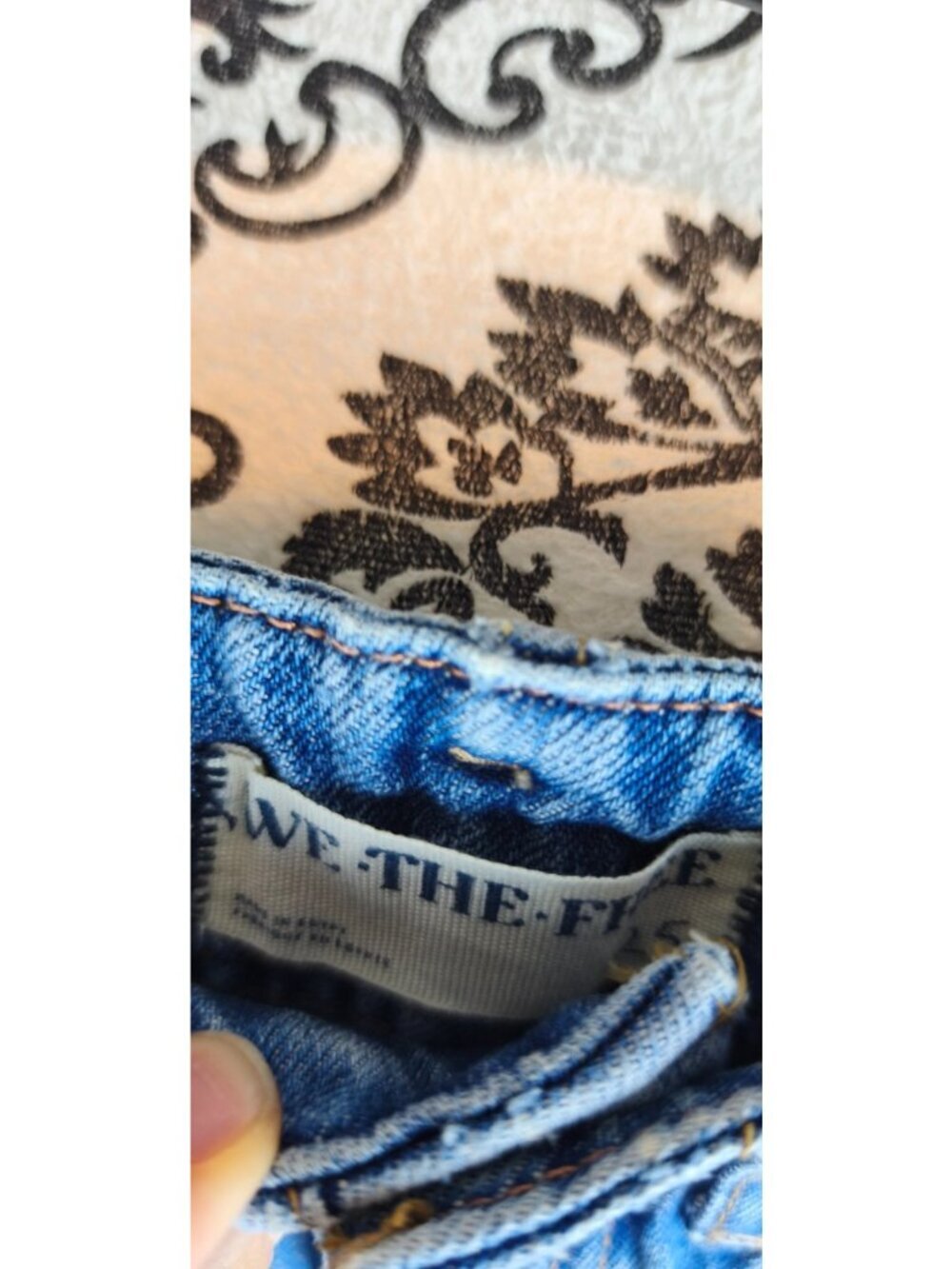 Free People We The Free Astor High Rise Straight Jeans Size 25 Medium Wash Blue - Picture 3 of 12